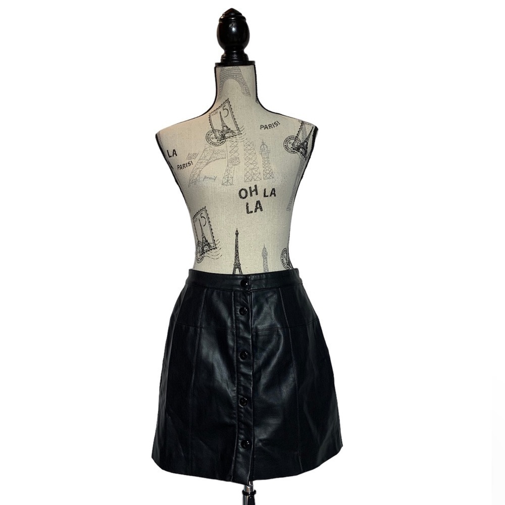 Republic S faux leather mini skirt‎